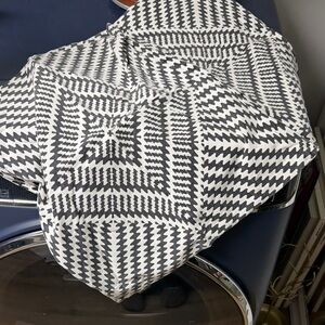 Geometric Black and White Throw pillow cover  20x17, I have 2 from woven nook.